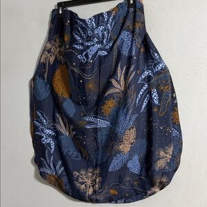 FARM Rio Navy Blue Strapless Top (blouse) NWT. Off the shoulder mini dress